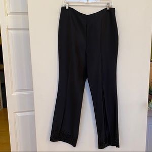 NWOT Ann Taylor Silk Tuxedo Pants w Sequins
